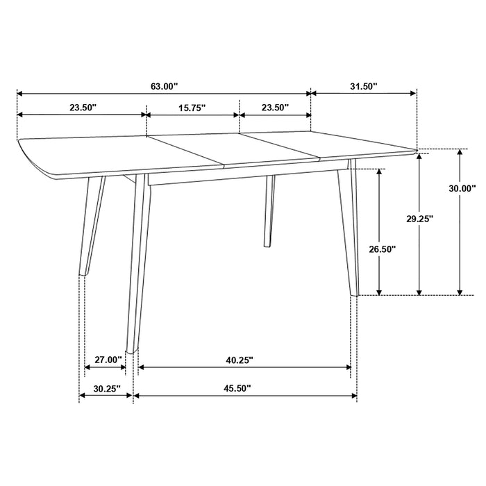 Alfredo Extension Dining Table - US Furniture & Mattress (Waterbury,CT)*