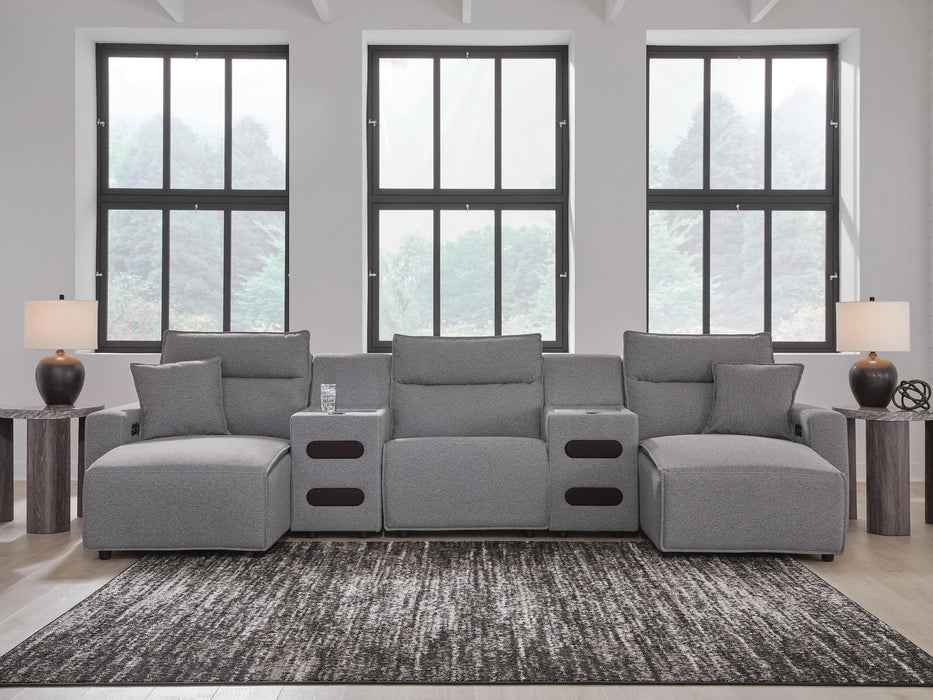 Modmax II Power Reclining Sectional with Chaise and Audio Consoles