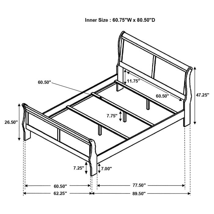 Louis Philippe Bedroom Set