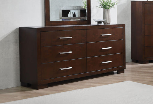 Jessica 6-drawer Dresser Cappuccino image