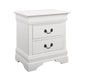 Louis Philippe 2-drawer Nightstand White image