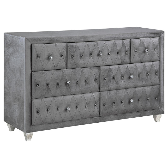 Deanna 7-drawer Rectangular Dresser Grey image