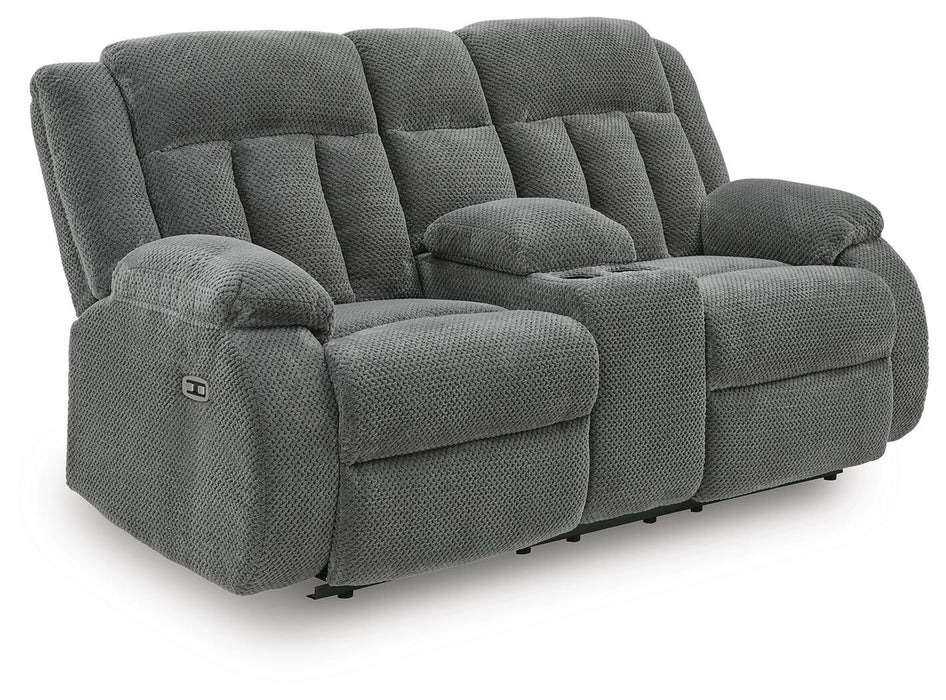 Observation Power Reclining Loveseat with Console - US Furniture & Mattress (Waterbury,CT)*