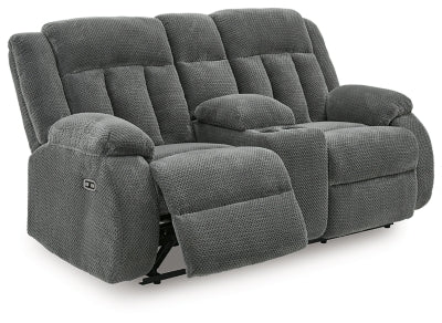 Observation Power Reclining Loveseat with Console - US Furniture & Mattress (Waterbury,CT)*