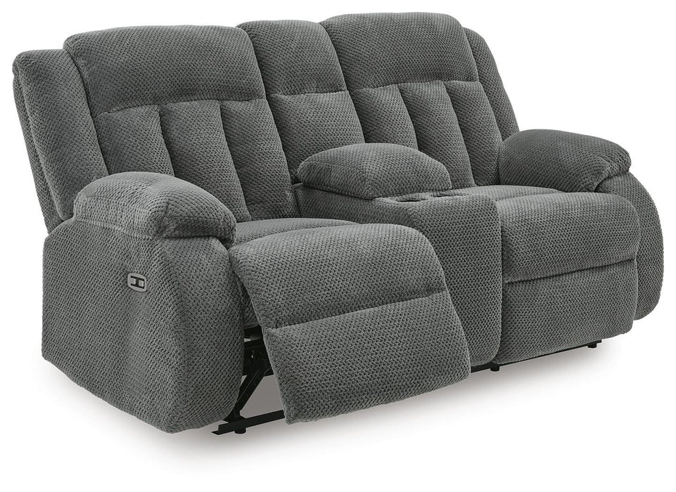 Observation Power Reclining Loveseat with Console - US Furniture & Mattress (Waterbury,CT)*