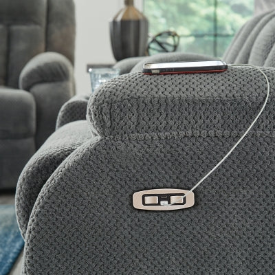 Observation Power Reclining Loveseat with Console - US Furniture & Mattress (Waterbury,CT)*