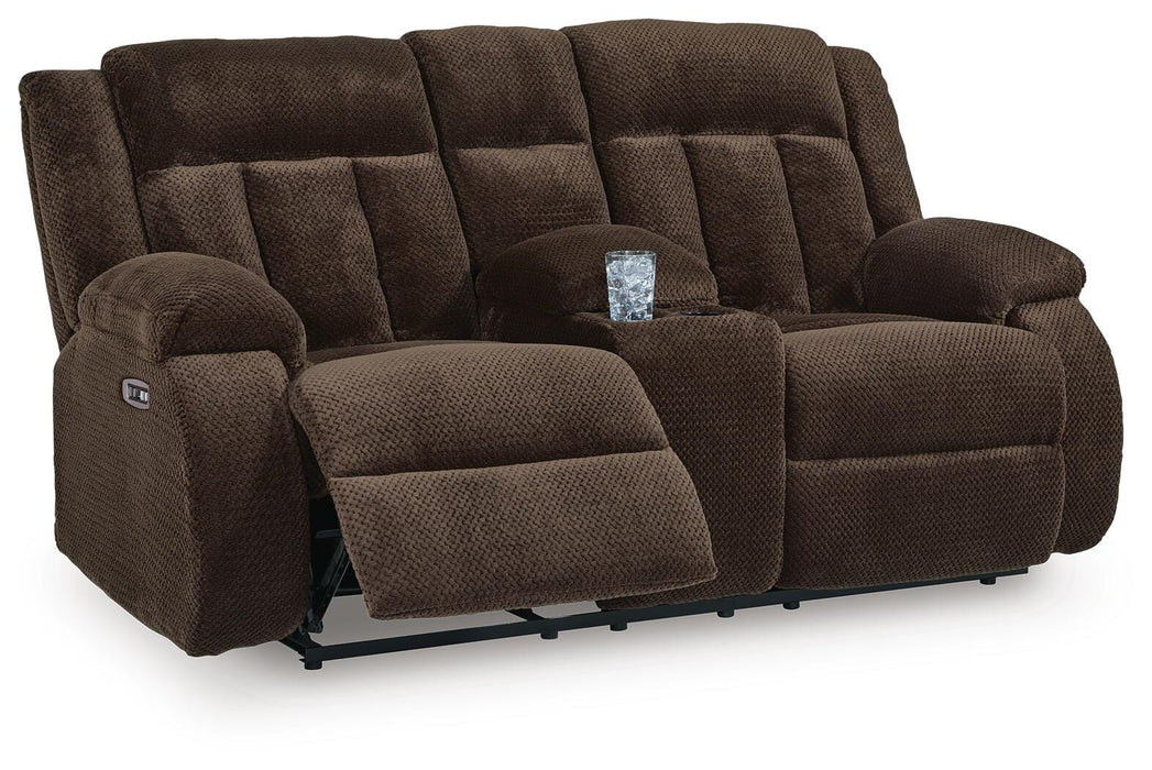 Observation Power Reclining Loveseat with Console - US Furniture & Mattress (Waterbury,CT)*