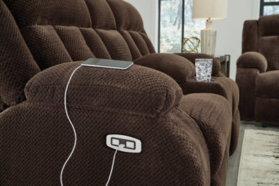 Observation Power Reclining Loveseat with Console - US Furniture & Mattress (Waterbury,CT)*