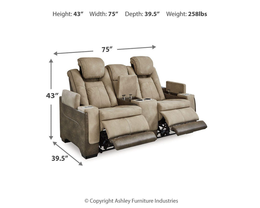 Next-Gen DuraPella Power Reclining Loveseat with Console - US Furniture & Mattress (Waterbury,CT)*