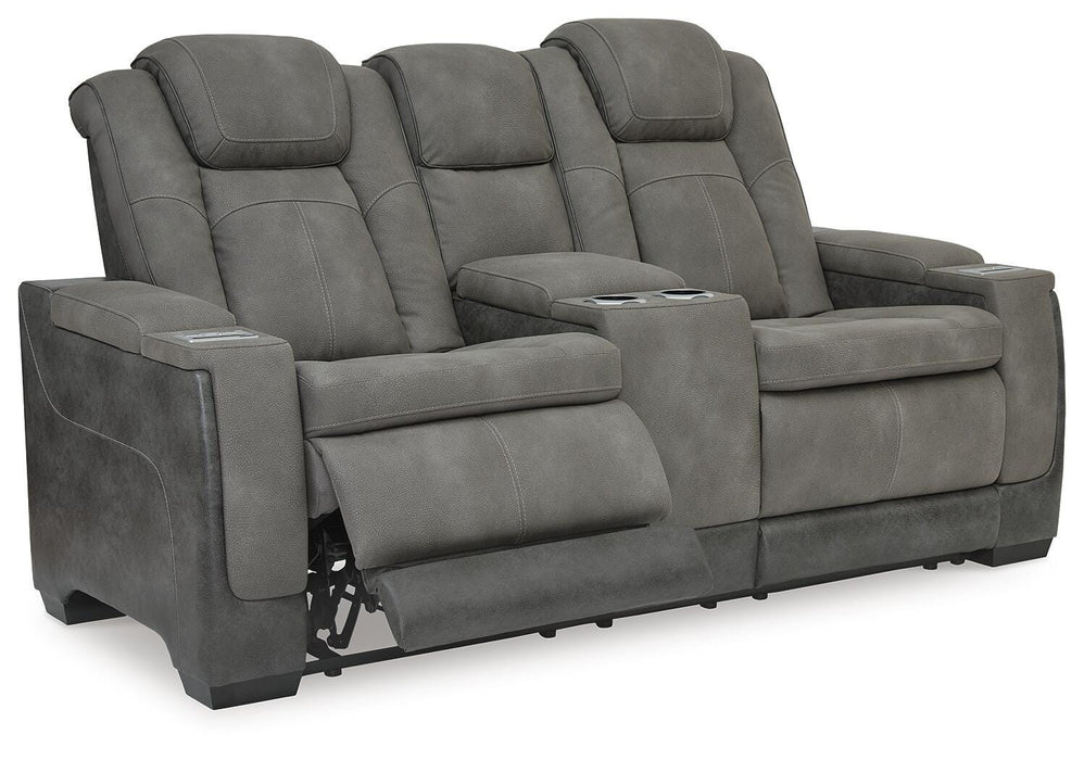 Next-Gen DuraPella Power Reclining Loveseat with Console - US Furniture & Mattress (Waterbury,CT)*