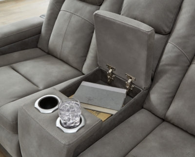 Next-Gen DuraPella Power Reclining Loveseat with Console - US Furniture & Mattress (Waterbury,CT)*