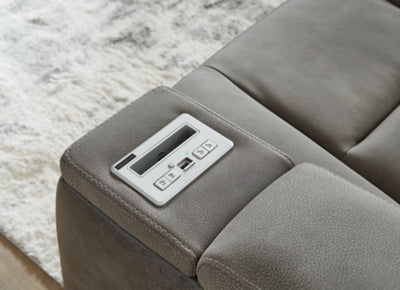 Next-Gen DuraPella Power Reclining Loveseat with Console - US Furniture & Mattress (Waterbury,CT)*