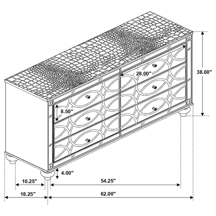 Gunnison Dresser - US Furniture & Mattress (Waterbury,CT)*