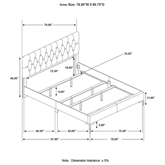 Kendall Panel Bed - US Furniture & Mattress (Waterbury,CT)*