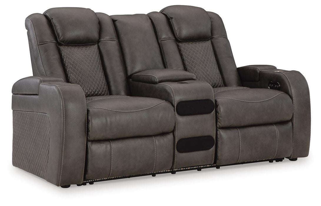 Fyne-Dyme Power Reclining Loveseat with Console - US Furniture & Mattress (Waterbury,CT)*