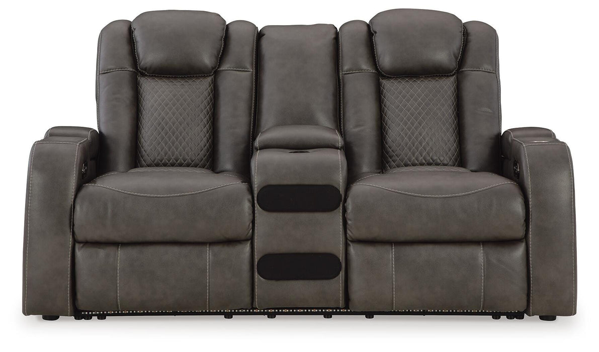 Fyne-Dyme Power Reclining Loveseat with Console - US Furniture & Mattress (Waterbury,CT)*