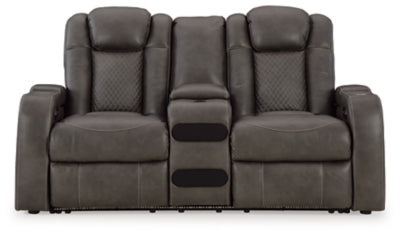 Fyne-Dyme Power Reclining Loveseat with Console - US Furniture & Mattress (Waterbury,CT)*