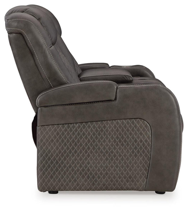 Fyne-Dyme Power Reclining Loveseat with Console - US Furniture & Mattress (Waterbury,CT)*