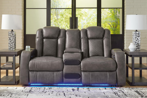 Fyne-Dyme Power Reclining Loveseat with Console - US Furniture & Mattress (Waterbury,CT)*