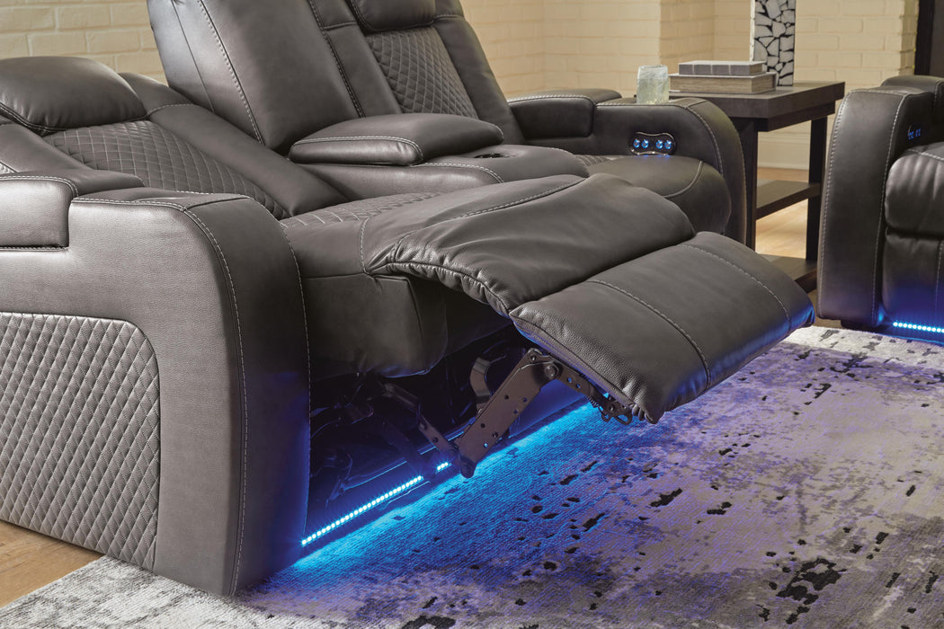 Fyne-Dyme Power Reclining Loveseat with Console - US Furniture & Mattress (Waterbury,CT)*