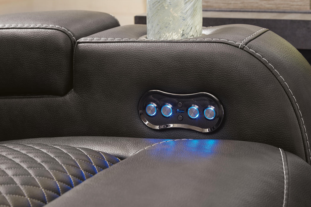Fyne-Dyme Power Reclining Sofa - US Furniture & Mattress (Waterbury,CT)*