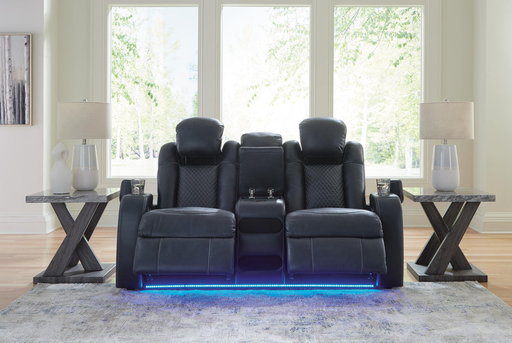 Fyne-Dyme Power Reclining Loveseat with Console - US Furniture & Mattress (Waterbury,CT)*