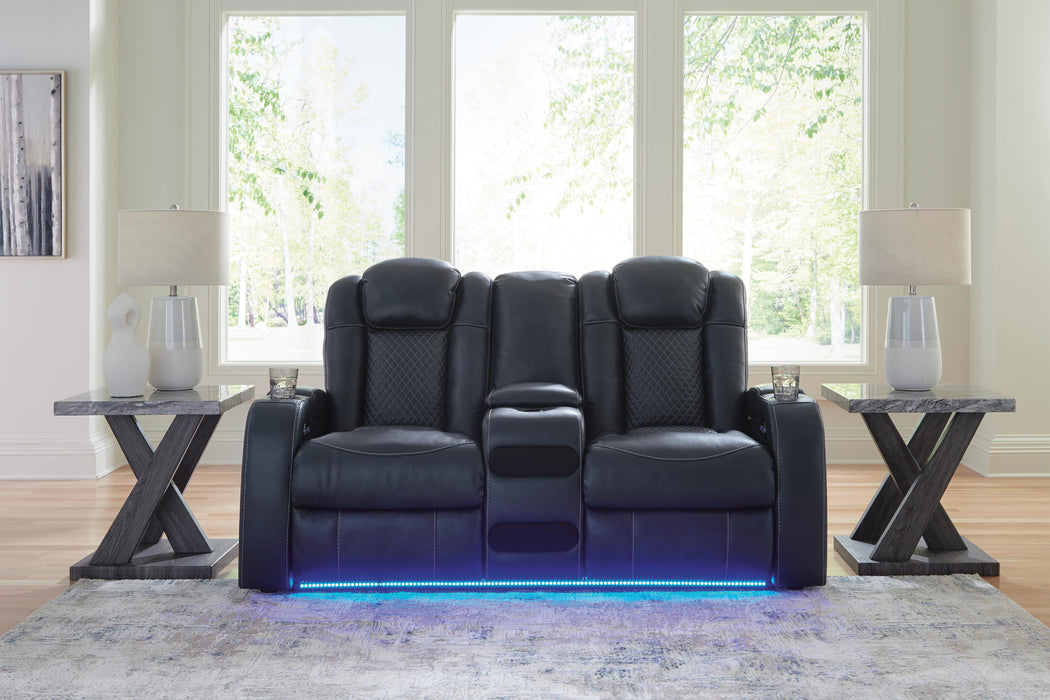 Fyne-Dyme Power Reclining Loveseat with Console - US Furniture & Mattress (Waterbury,CT)*