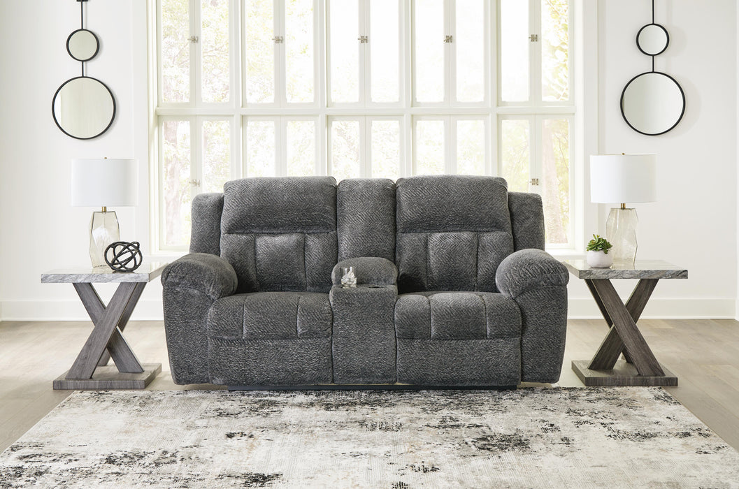 Frohn Reclining Loveseat with Console - US Furniture & Mattress (Waterbury,CT)*
