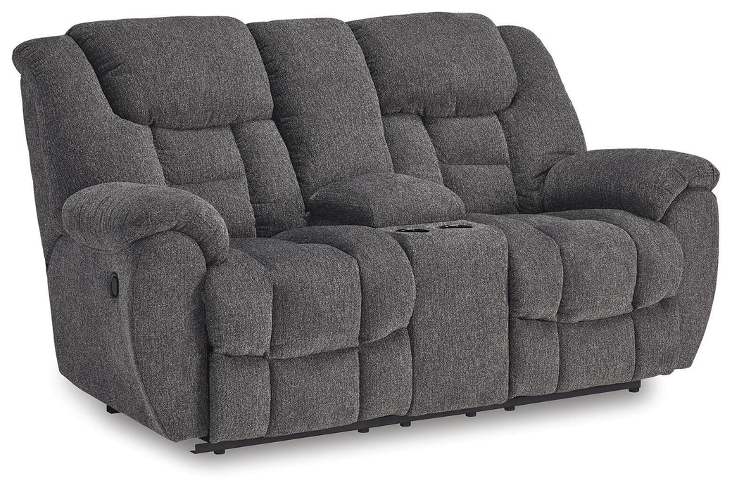 Foreside Reclining Loveseat with Console - US Furniture & Mattress (Waterbury,CT)*