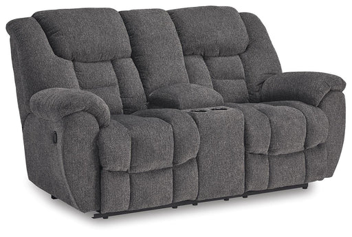 Foreside Reclining Loveseat with Console - US Furniture & Mattress (Waterbury,CT)*