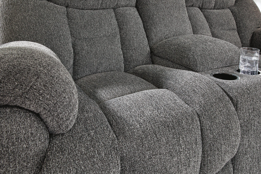 Foreside Reclining Loveseat with Console - US Furniture & Mattress (Waterbury,CT)*