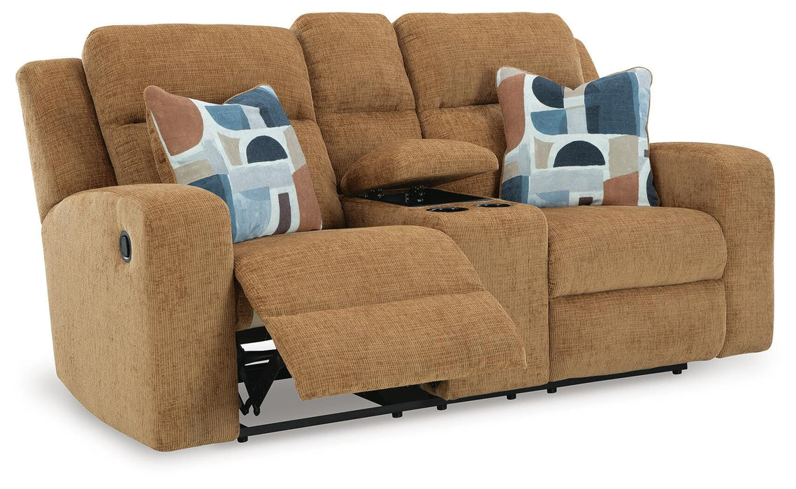 Kanlow Reclining Loveseat with Console - US Furniture & Mattress (Waterbury,CT)*