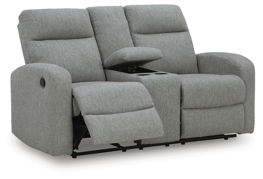 Gauntlet Reclining Loveseat with Console - US Furniture & Mattress (Waterbury,CT)*