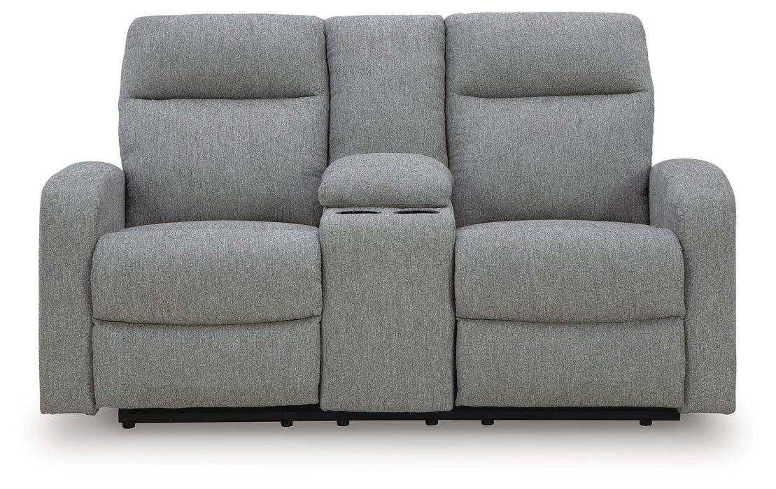 Gauntlet Reclining Loveseat with Console - US Furniture & Mattress (Waterbury,CT)*