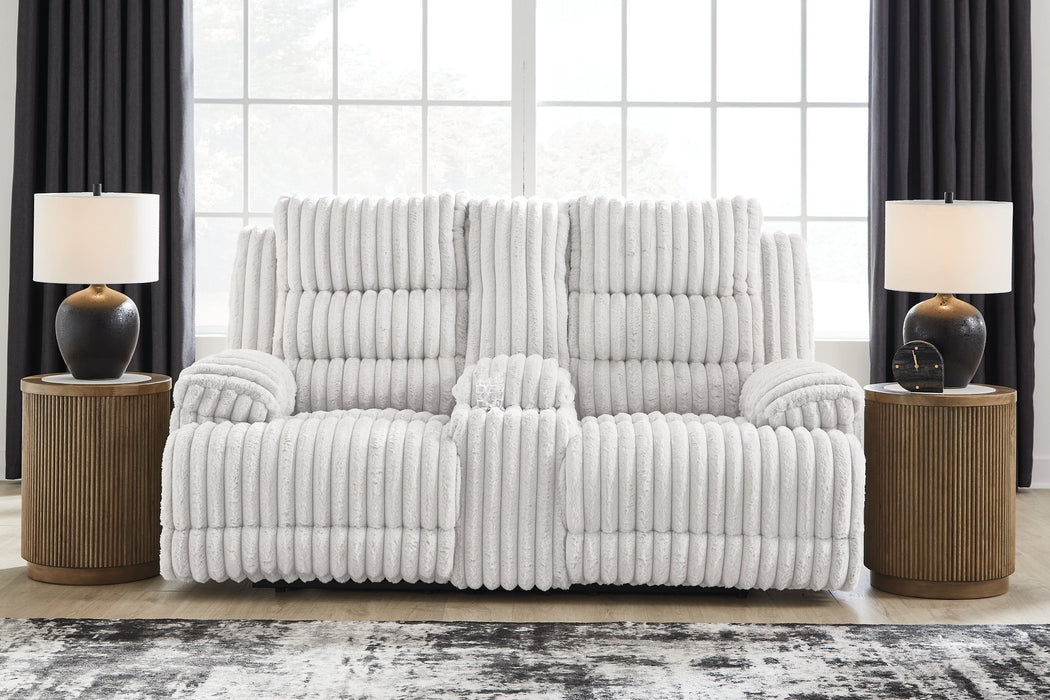 Rhines Falls Power Reclining Loveseat with Console - US Furniture & Mattress (Waterbury,CT)*