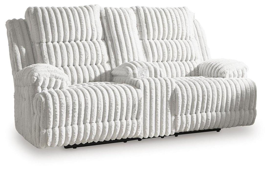 Rhines Falls Power Reclining Loveseat with Console - US Furniture & Mattress (Waterbury,CT)*