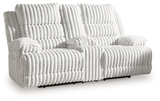 Rhines Falls Power Reclining Loveseat with Console - US Furniture & Mattress (Waterbury,CT)*
