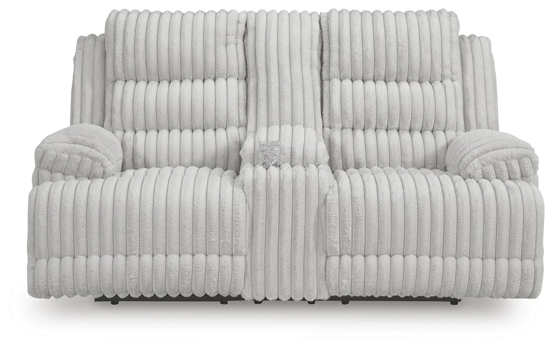 Rhines Falls Power Reclining Loveseat with Console - US Furniture & Mattress (Waterbury,CT)*