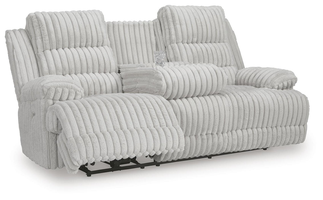 Rhines Falls Power Reclining Sofa with Drop Down Table - US Furniture & Mattress (Waterbury,CT)*