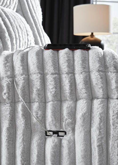 Rhines Falls Power Reclining Loveseat with Console - US Furniture & Mattress (Waterbury,CT)*