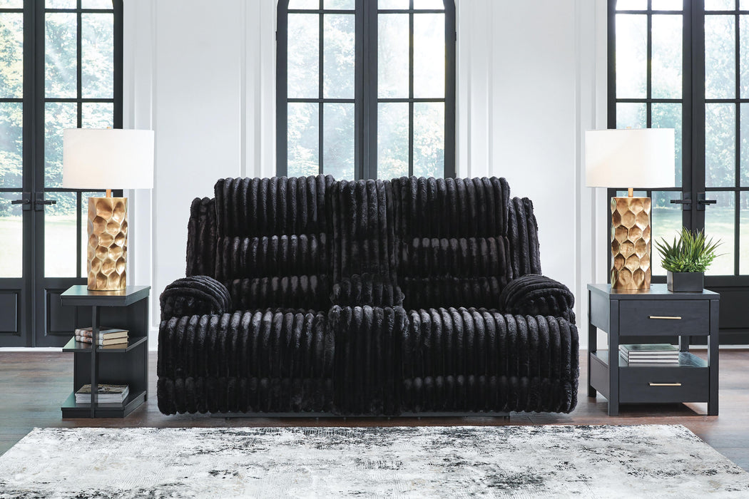 Rhine Falls Reclining Loveseat with Console - US Furniture & Mattress (Waterbury,CT)*