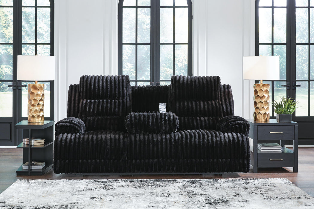 Rhine Falls Power Reclining Sofa with Drop Down Table - US Furniture & Mattress (Waterbury,CT)*