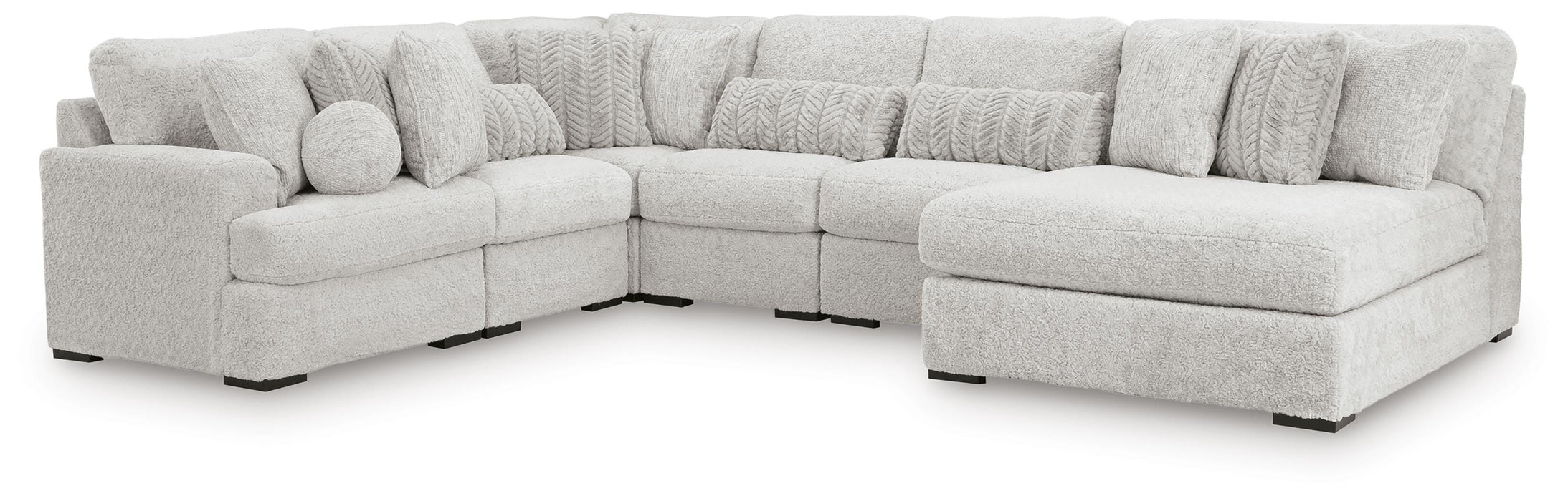 Cuddle Plush Sectional with Chaise - US Furniture & Mattress (Waterbury,CT)*