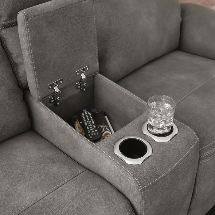 Next-Gen DuraPella Power Reclining Loveseat with Console - US Furniture & Mattress (Waterbury,CT)*
