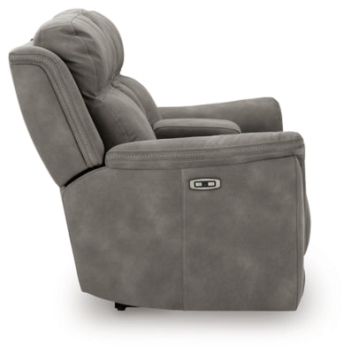 Next-Gen DuraPella Power Reclining Loveseat with Console - US Furniture & Mattress (Waterbury,CT)*