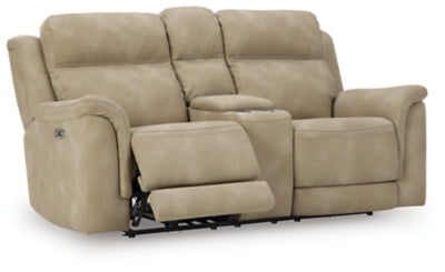Next-Gen DuraPella Power Reclining Loveseat with Console - US Furniture & Mattress (Waterbury,CT)*