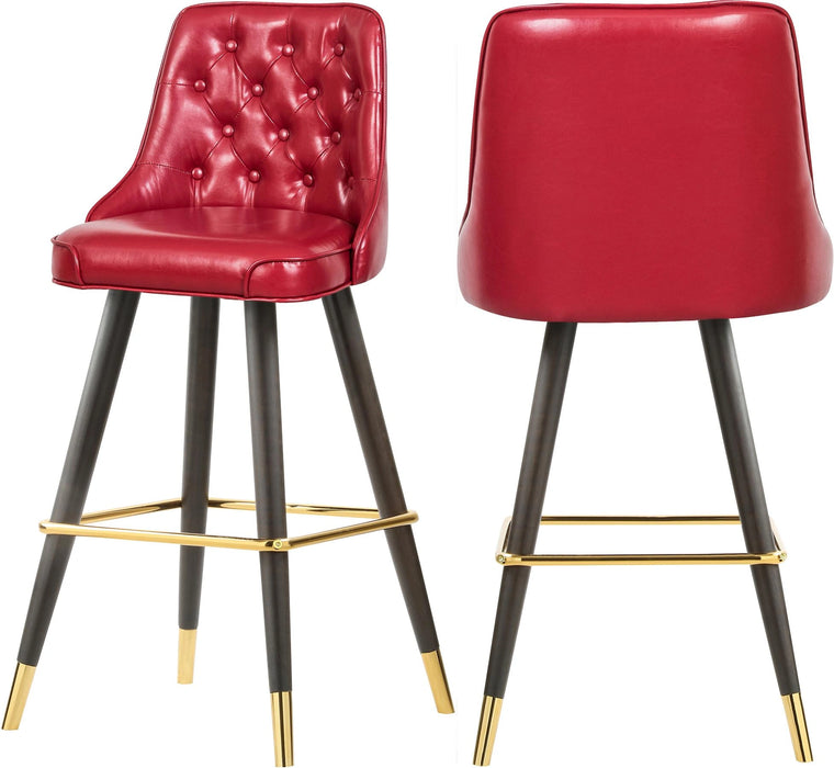 Portnoy Red Faux Leather Counter/Bar Stool