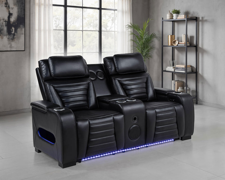 Zuma Dual Power Reclining Loveseat