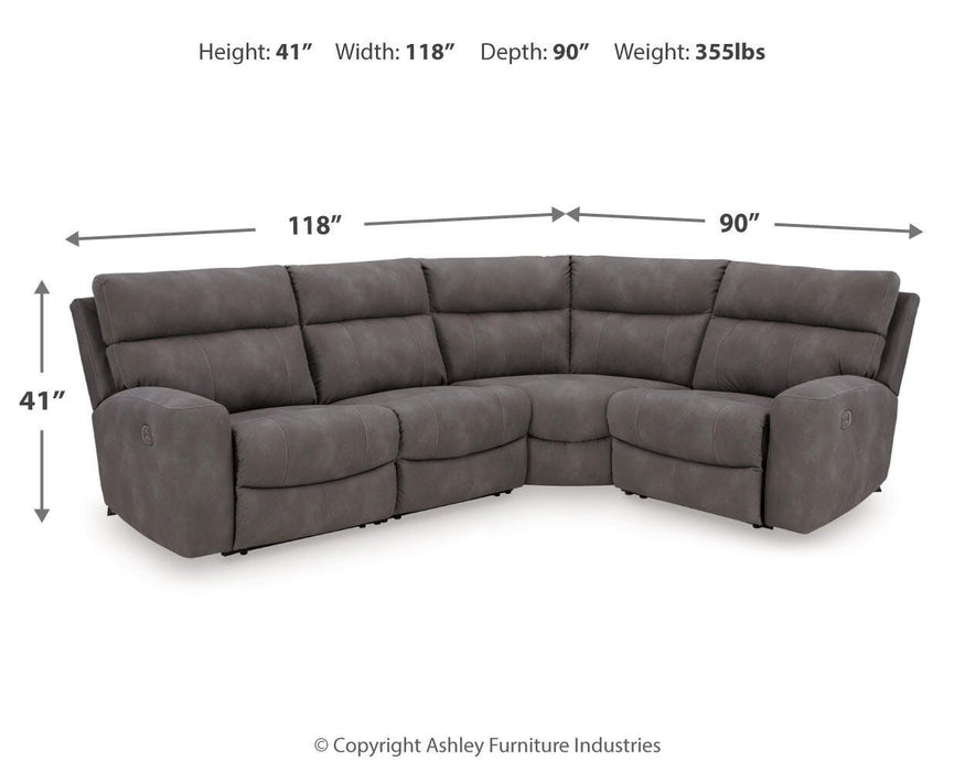 Next-Gen DuraPella Power Reclining Sectional - US Furniture & Mattress (Waterbury,CT)*