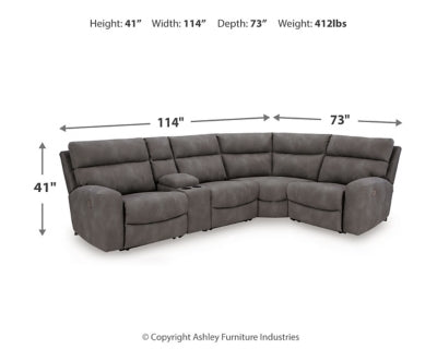 Next-Gen DuraPella Power Reclining Sectional - US Furniture & Mattress (Waterbury,CT)*